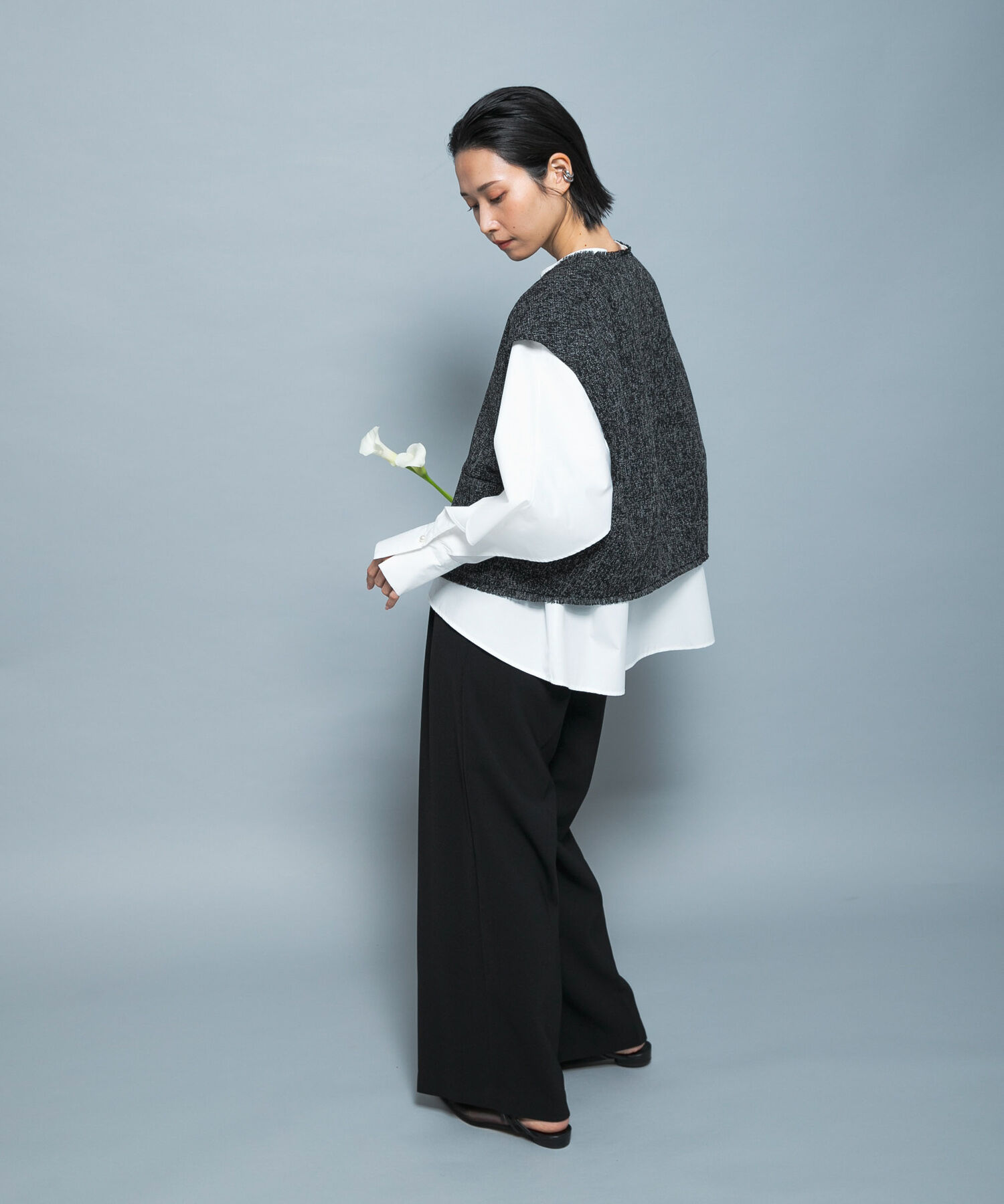 URBAN RESEARCH ROSSO「『別注』CHIGNON&times;ROSSO　ツイードショートベスト」|ベスト・ジレ|