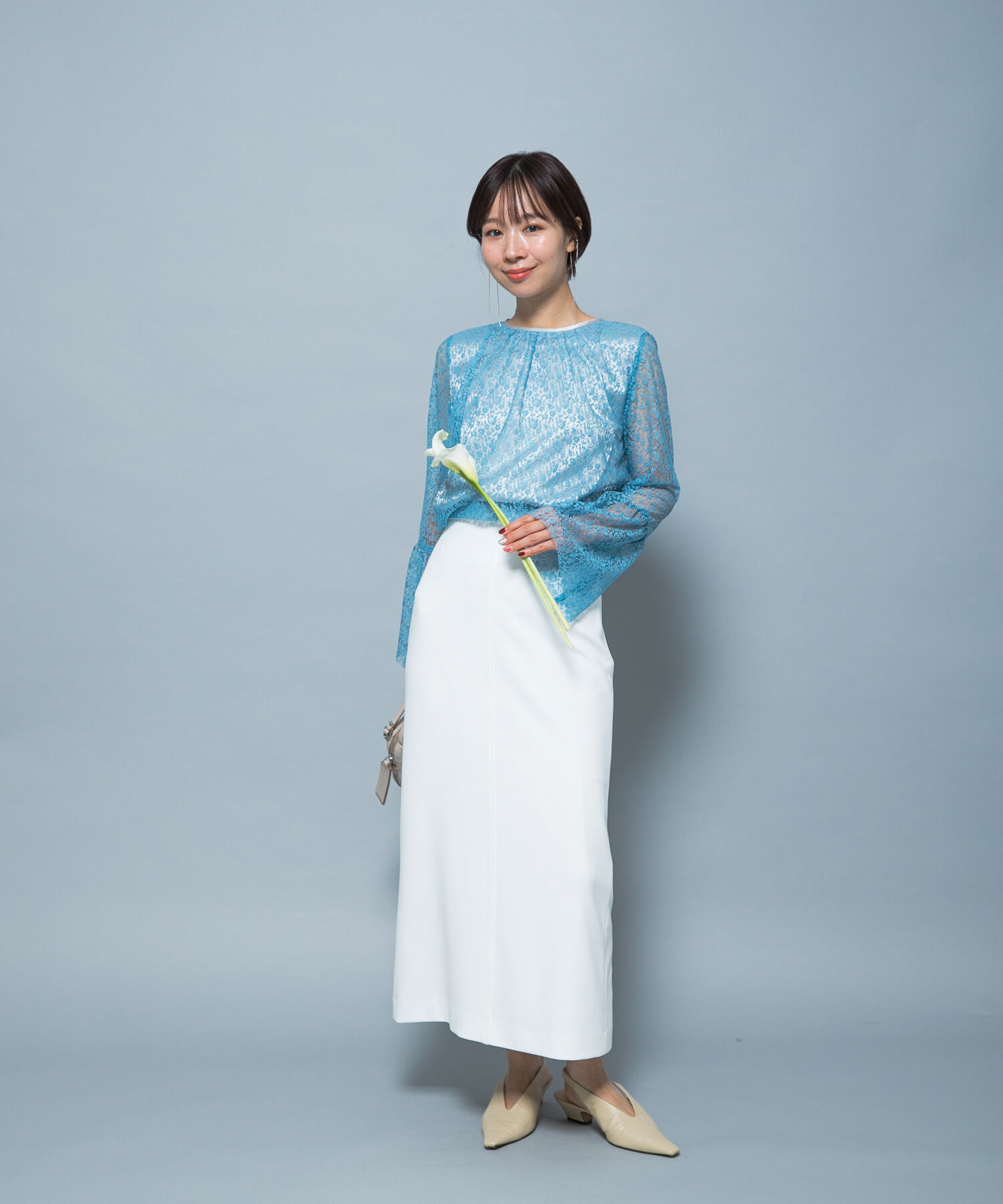 URBAN RESEARCH ROSSO「フレアスリーブレースブラウス」|シャツ・ブラウス|