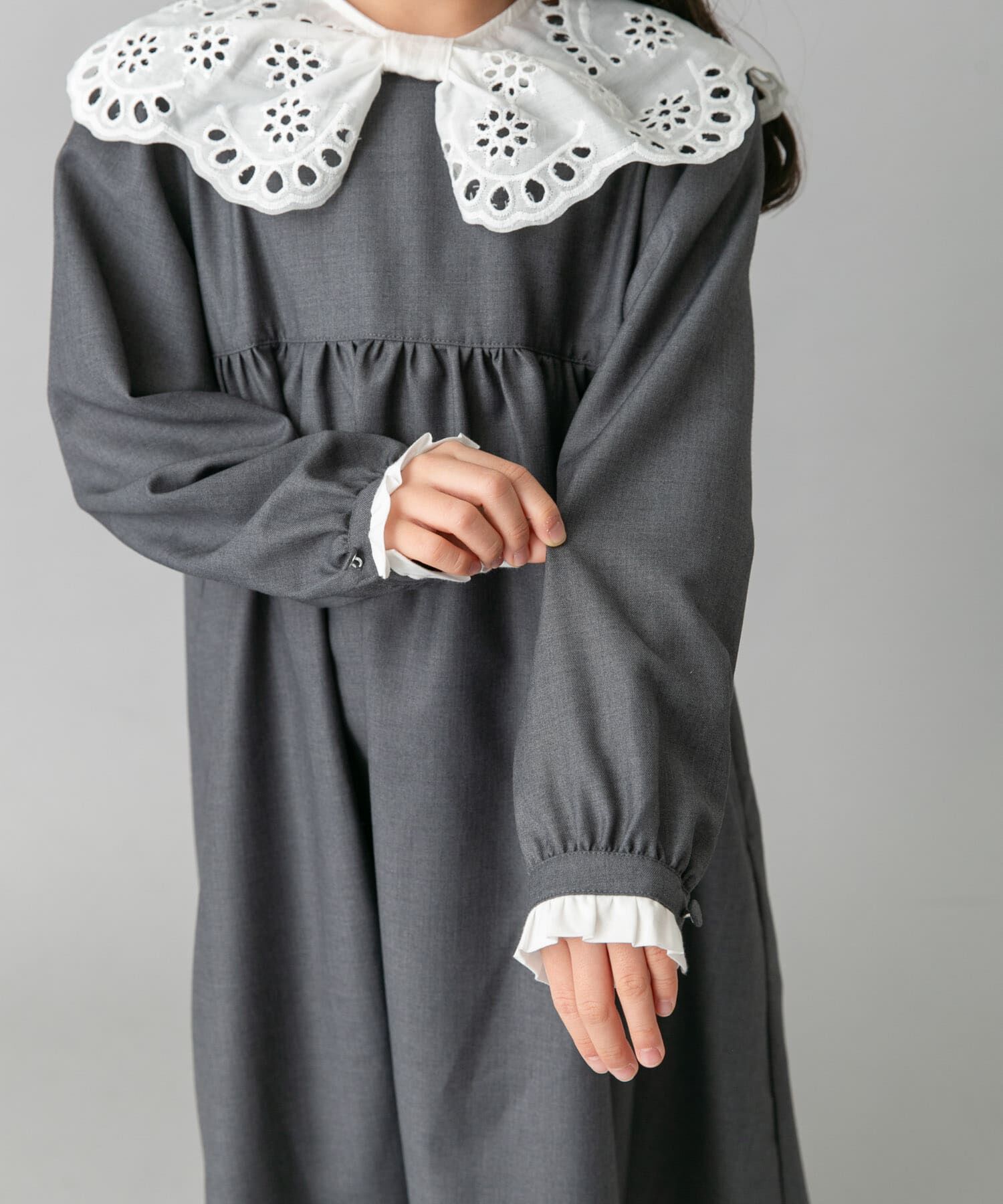URBAN RESEARCH DOORS「スカラーレース襟ワンピース(KIDS)」|ワンピース|