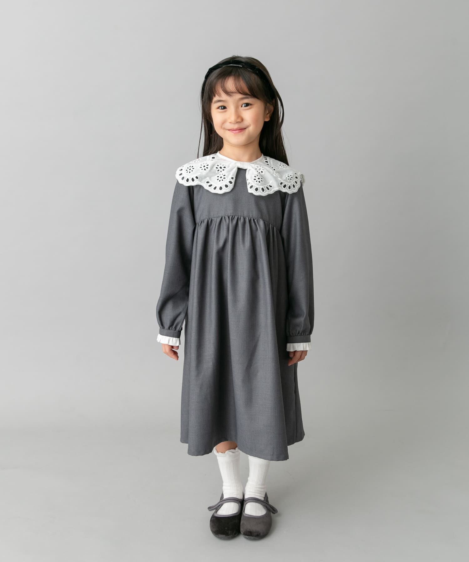 URBAN RESEARCH DOORS「スカラーレース襟ワンピース(KIDS)」|ワンピース|