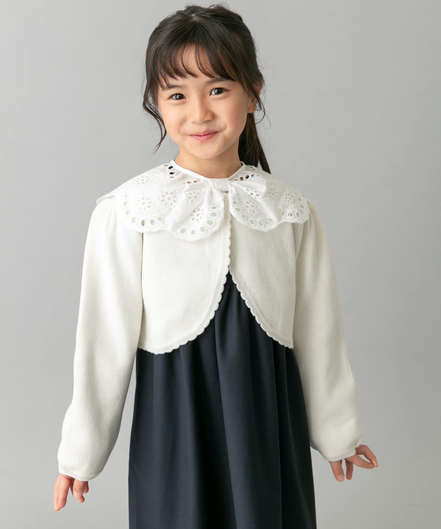 URBAN RESEARCH DOORS「スカラーレース襟ワンピース(KIDS)」|ワンピース|