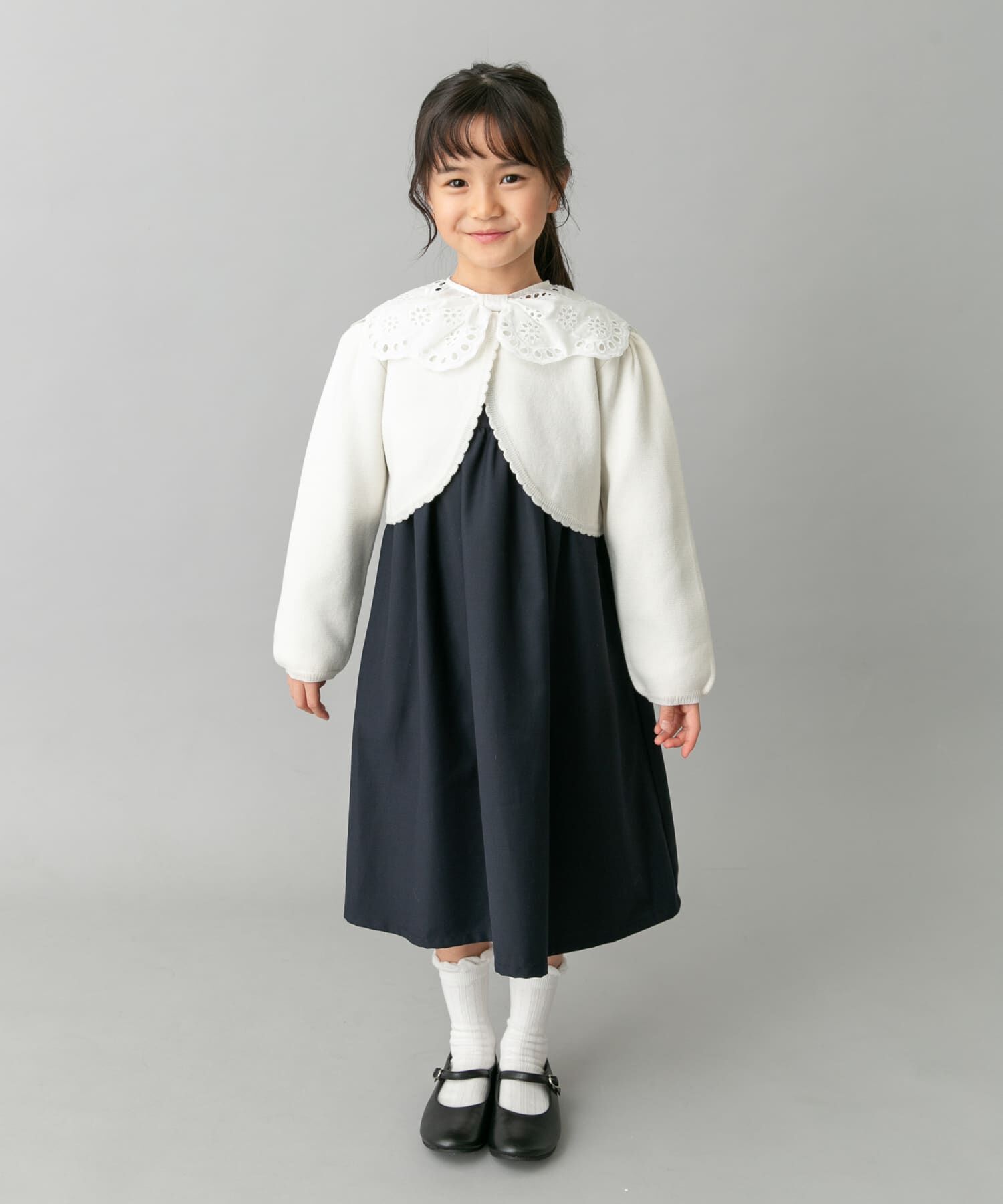 URBAN RESEARCH DOORS「スカラーレース襟ワンピース(KIDS)」|ワンピース|