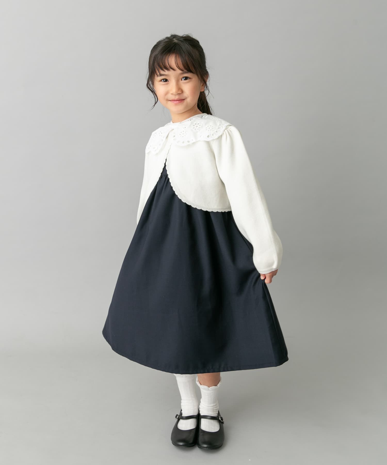 URBAN RESEARCH DOORS「スカラーレース襟ワンピース(KIDS)」|ワンピース|