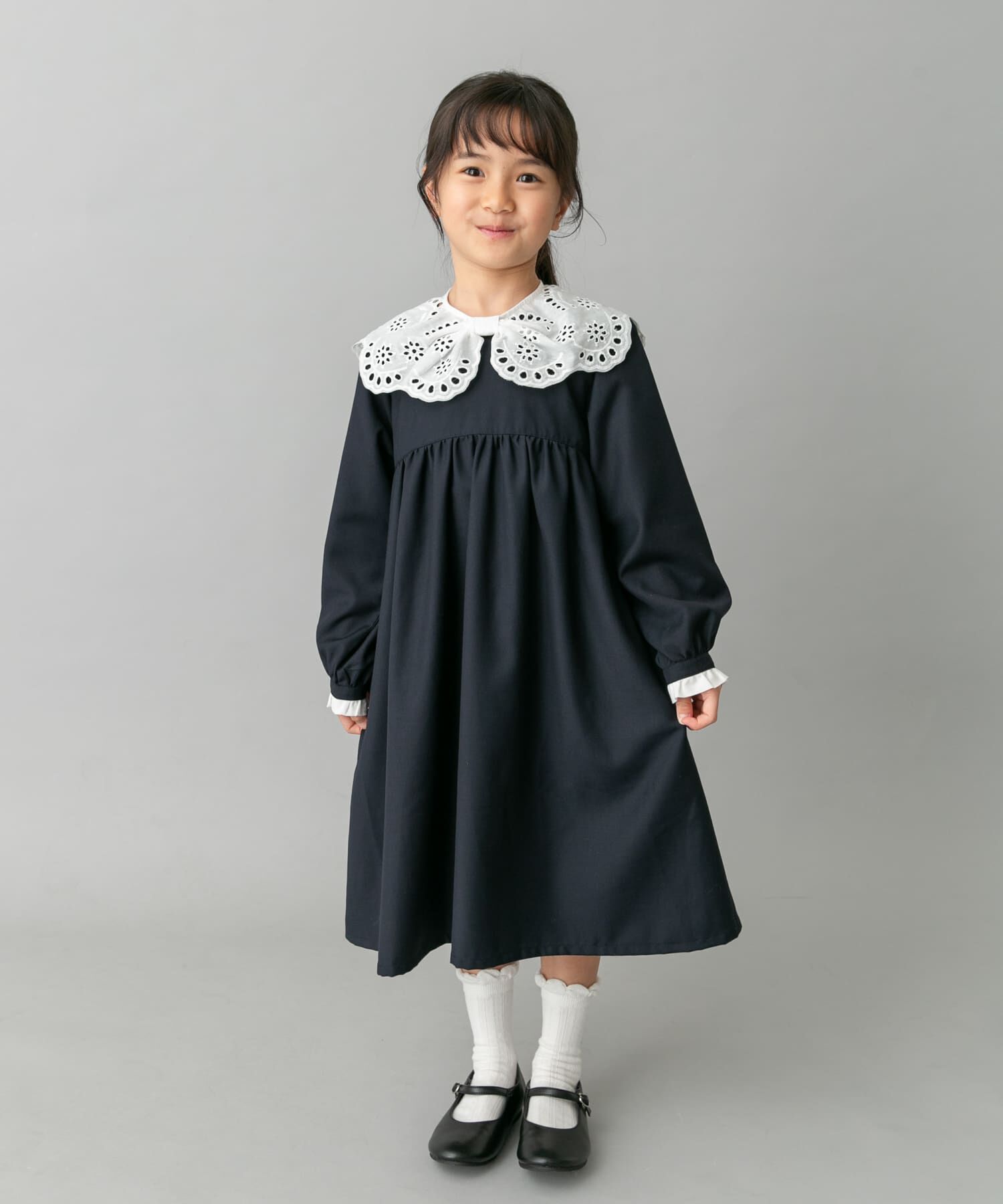 URBAN RESEARCH DOORS「スカラーレース襟ワンピース(KIDS)」|ワンピース|