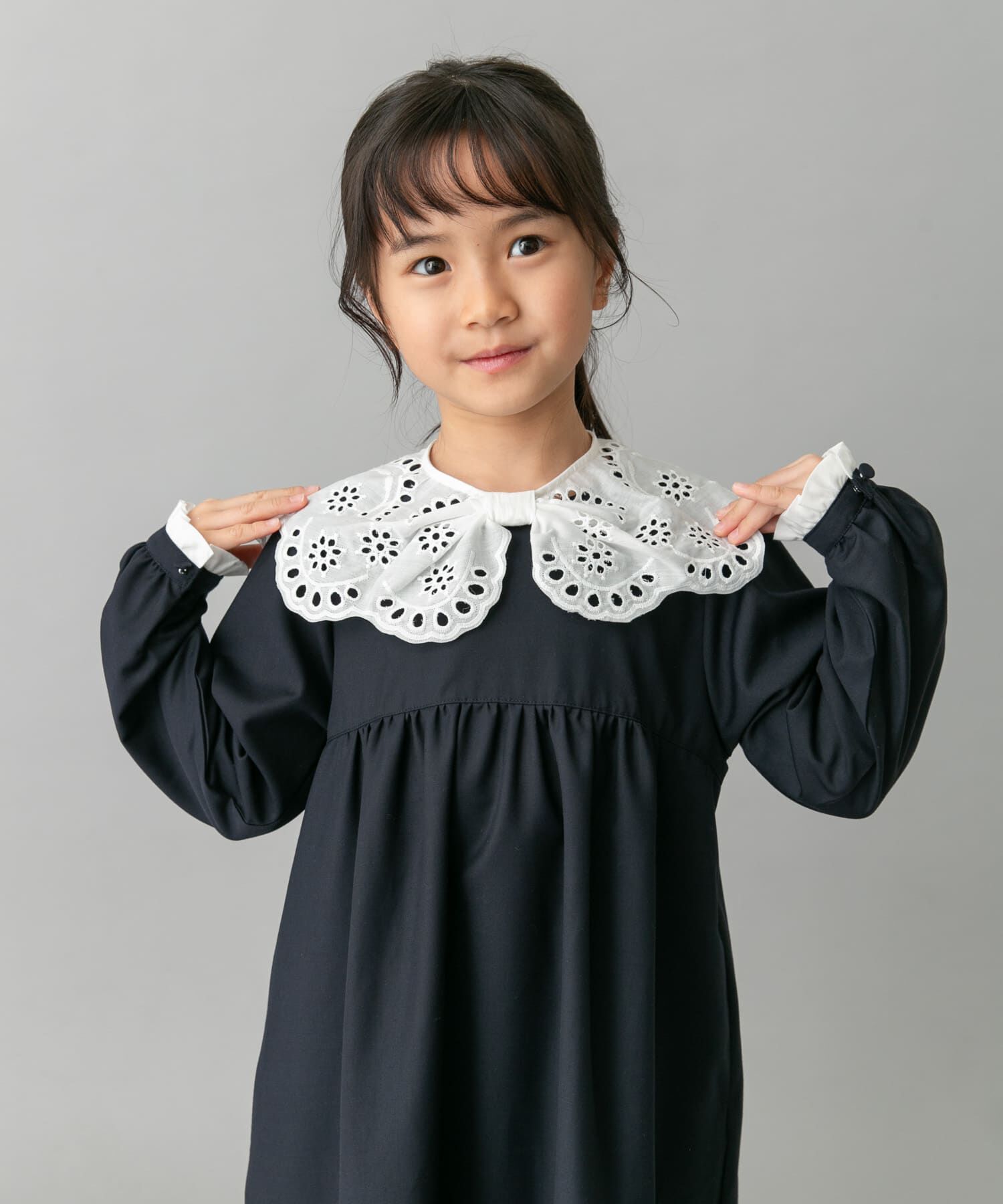 URBAN RESEARCH DOORS「スカラーレース襟ワンピース(KIDS)」|ワンピース|
