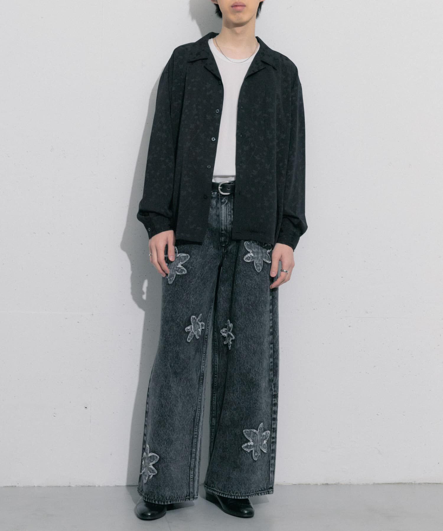 SENSE OF PLACE by URBAN RESEARCH「フラワージャガードオープンカラーシャツ」|シャツ・ブラウス|