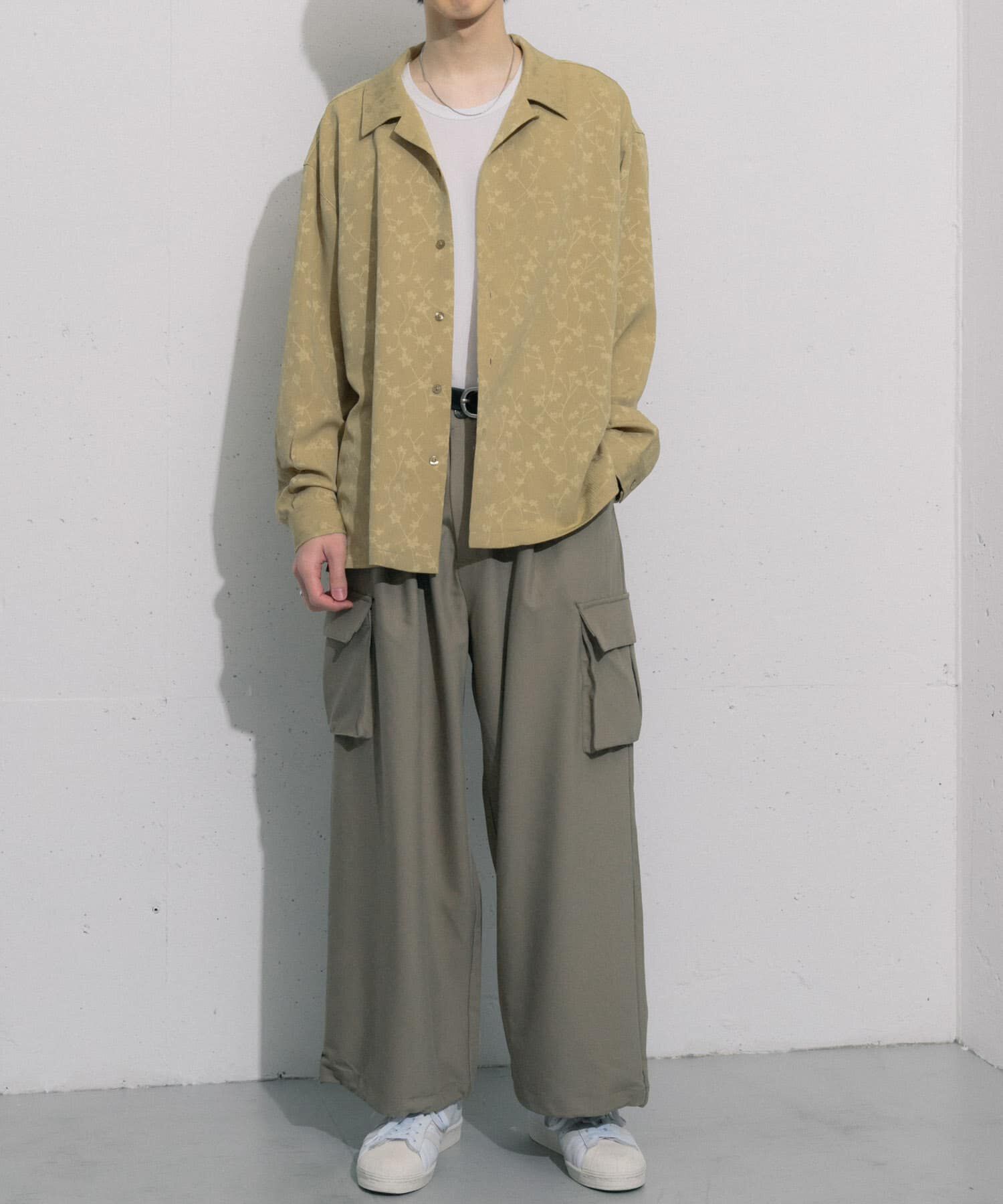 SENSE OF PLACE by URBAN RESEARCH「フラワージャガードオープンカラーシャツ」|シャツ・ブラウス|