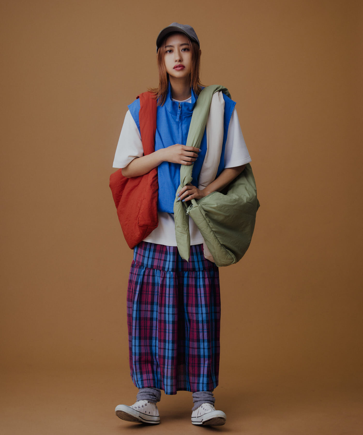 SENSE OF PLACE by URBAN RESEARCH「『ｲｰｼﾞｰｹｱ/ｾｯﾄｱｯﾌﾟ対応』ﾘﾈﾝﾗｲｸｽﾀﾝﾄﾞｶﾗｰW  」|ベスト・ジレ|