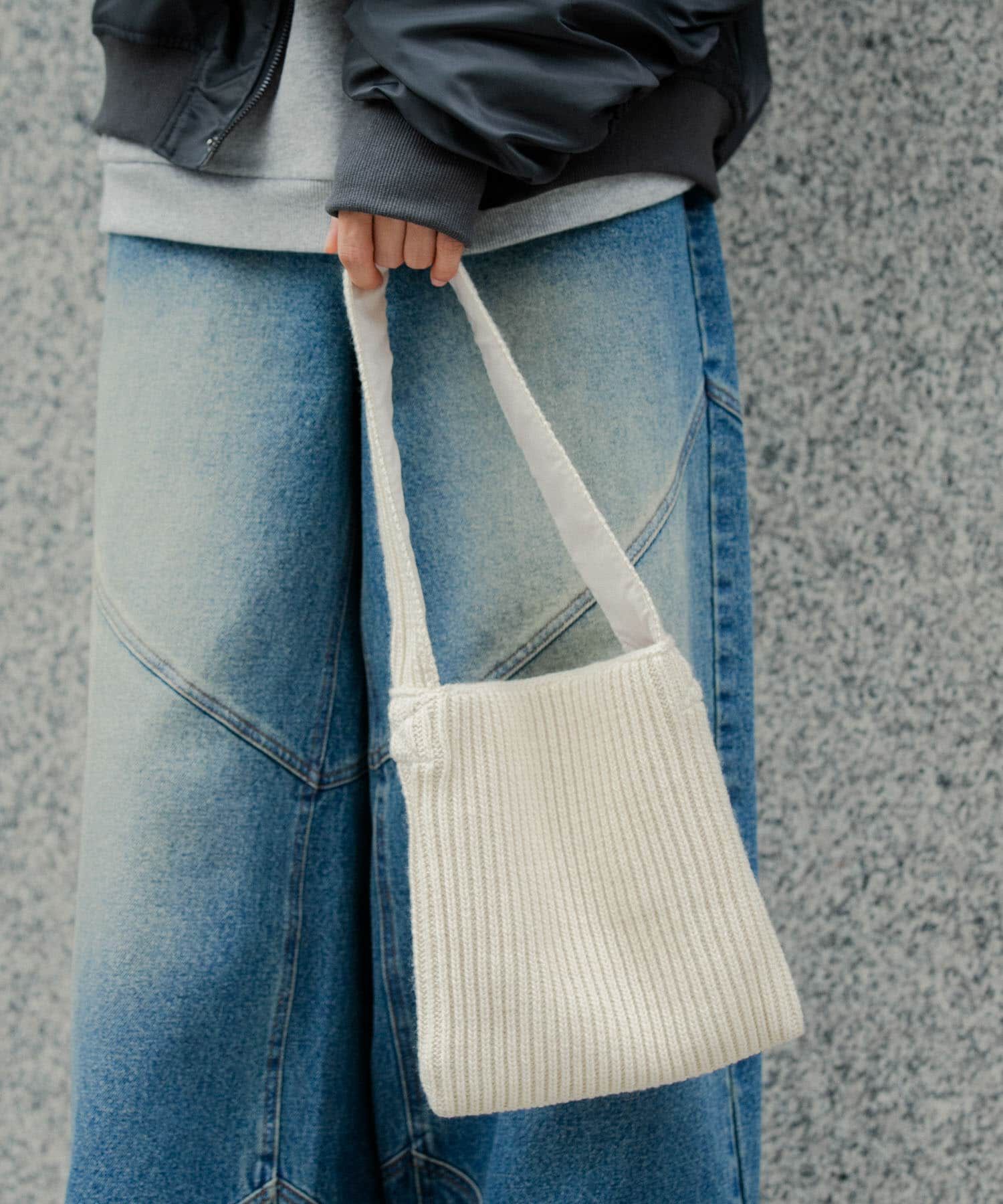 SENSE OF PLACE by URBAN RESEARCH「ニットスクエアバッグ」|トートバッグ|