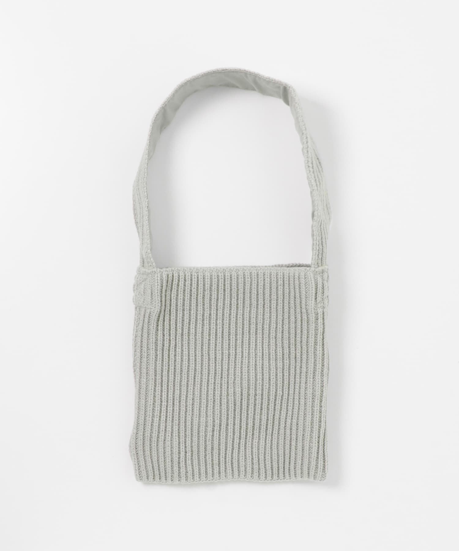 SENSE OF PLACE by URBAN RESEARCH「ニットスクエアバッグ」|トートバッグ|ライトグレー
