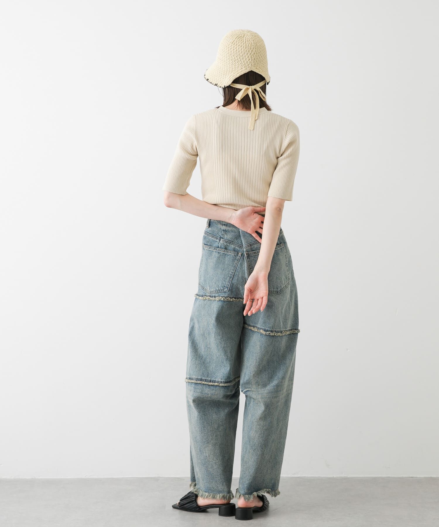 SENSE OF PLACE by URBAN RESEARCH「スクエアトゥメタリックギャザーサンダル」|サンダル|