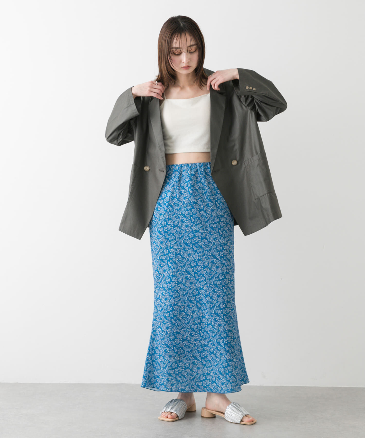 SENSE OF PLACE by URBAN RESEARCH「スクエアトゥメタリックギャザーサンダル」|サンダル|