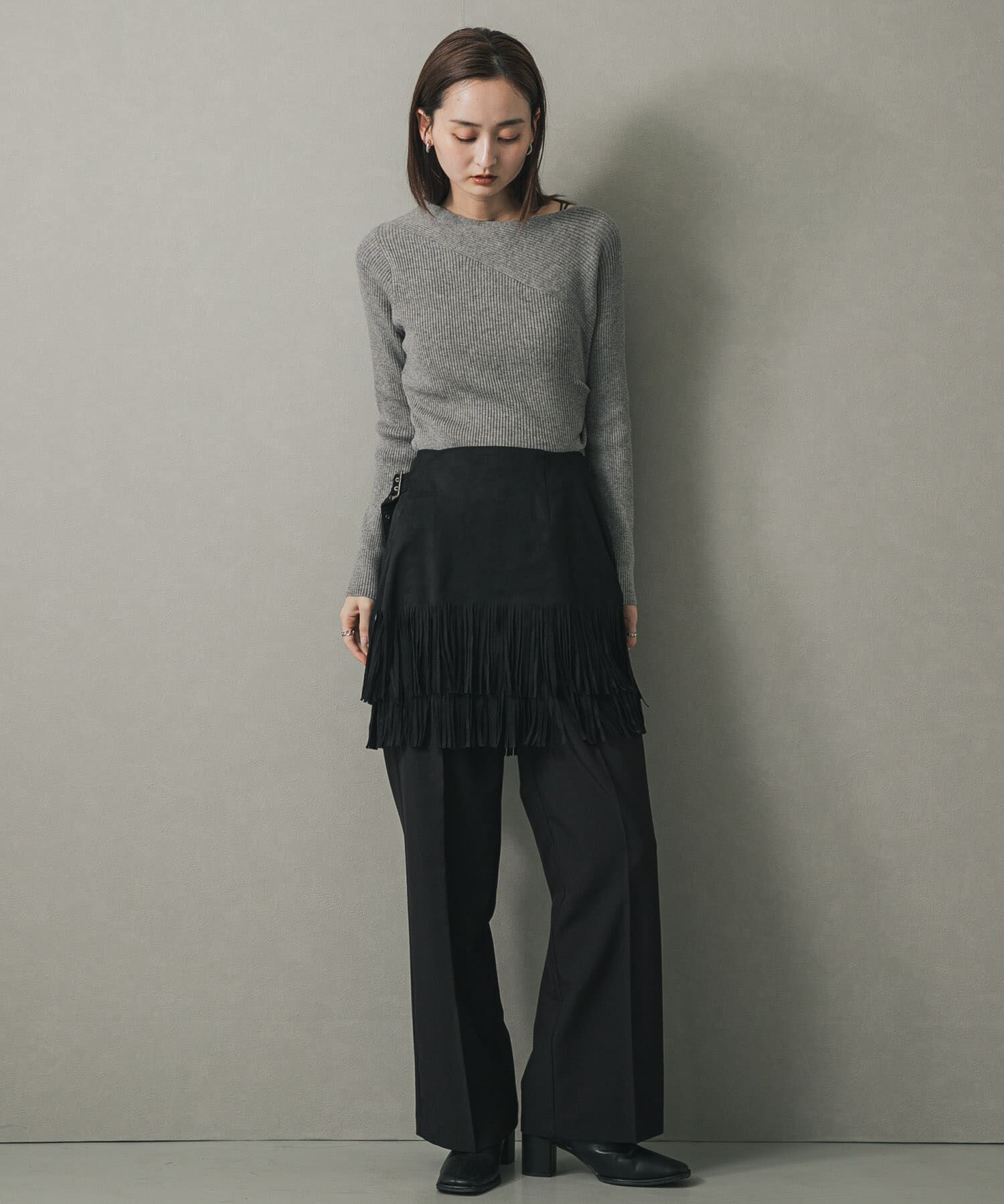 SENSE OF PLACE by URBAN RESEARCH「アシメデザインセーター」|ニット・セーター|