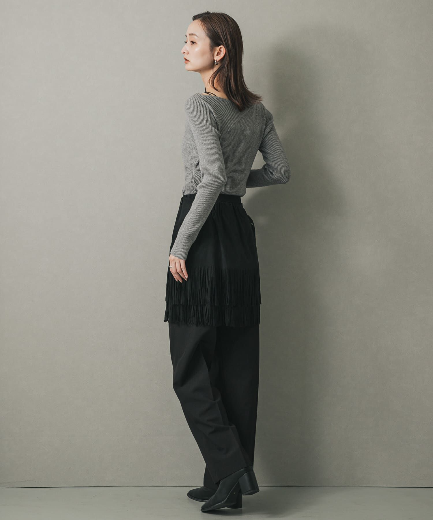 SENSE OF PLACE by URBAN RESEARCH「アシメデザインセーター」|ニット・セーター|