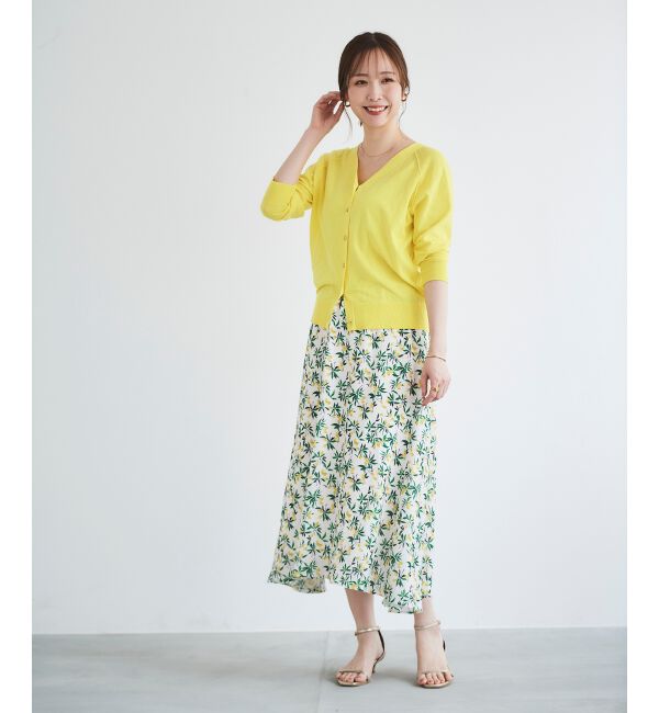 le.coeur blanc「レモンプリントフレアスカート」|スカート|