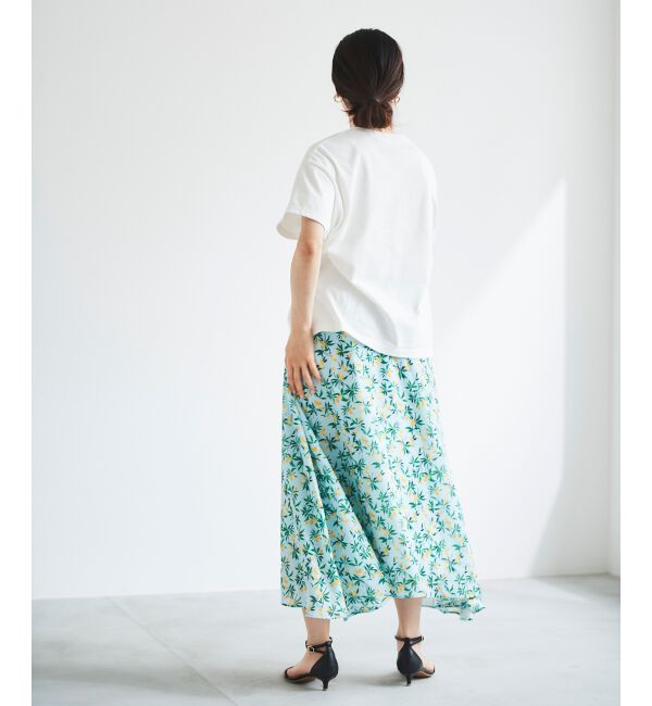 le.coeur blanc「レモンプリントフレアスカート」|スカート|