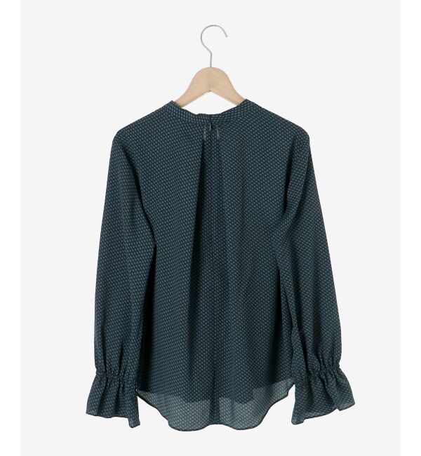 le.coeur blanc「《手洗い可能》キカプリントスカーフタイブラウス」|シャツ・ブラウス|