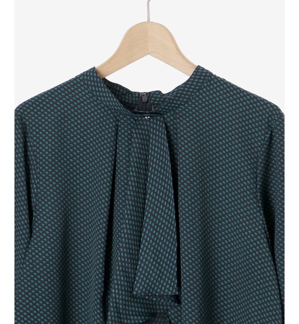 le.coeur blanc「《手洗い可能》キカプリントスカーフタイブラウス」|シャツ・ブラウス|