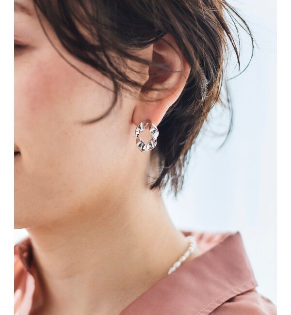 le.coeur blanc「ニュアンスサークルピアス」|ピアス|