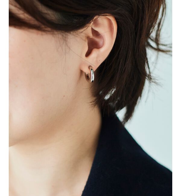 le.coeur blanc「ミニフープピアス」|ピアス|