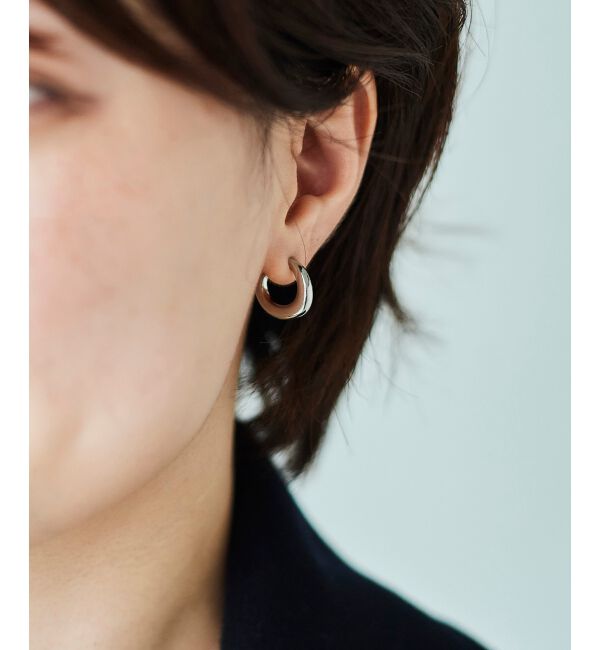 le.coeur blanc「ミニフープピアス」|ピアス|