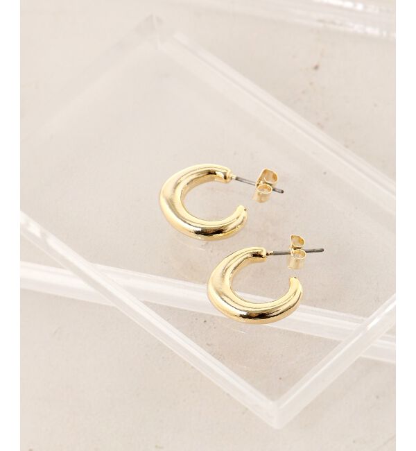 le.coeur blanc「ミニフープピアス」|ピアス|