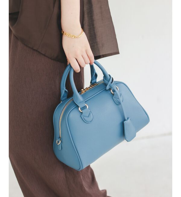  「フェイクレザーボストンBAG」|ボストンバッグ|