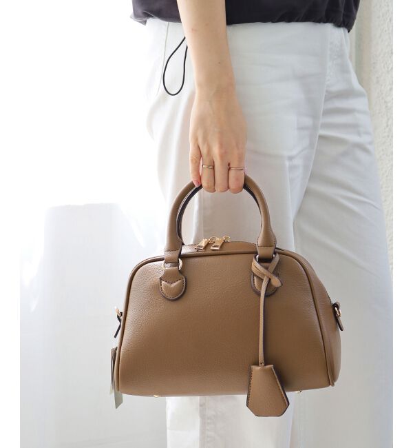  「フェイクレザーボストンBAG」|ボストンバッグ|