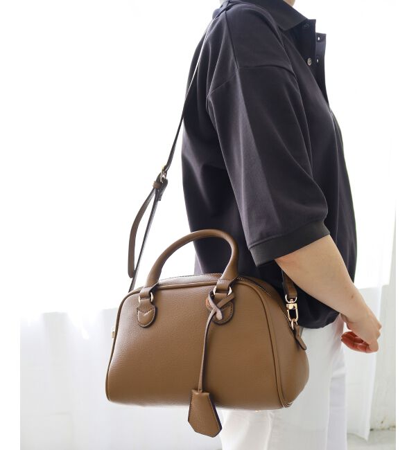  「フェイクレザーボストンBAG」|ボストンバッグ|