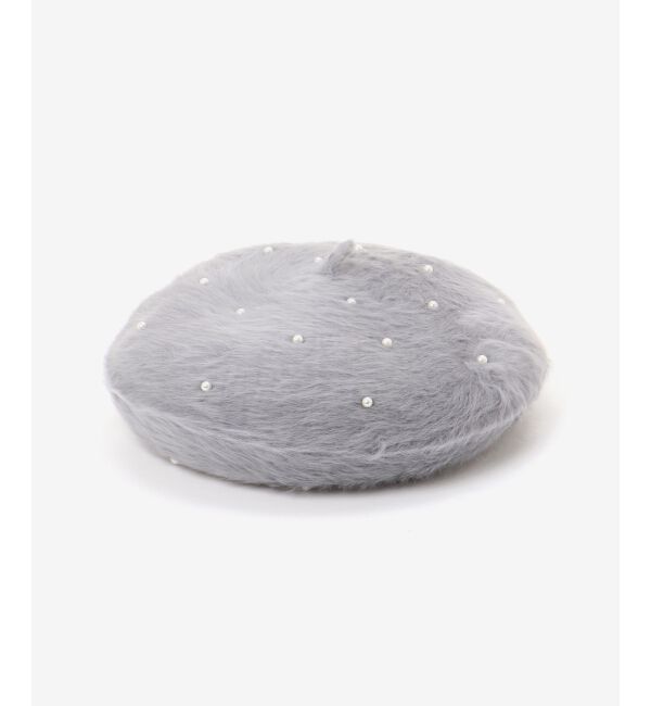 MAJESTICLEGON「ふわふわパールベレー帽」|ハンチング・ベレー帽|