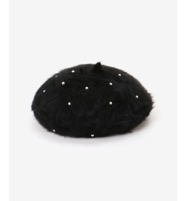 MAJESTICLEGON「ふわふわパールベレー帽」|ハンチング・ベレー帽|