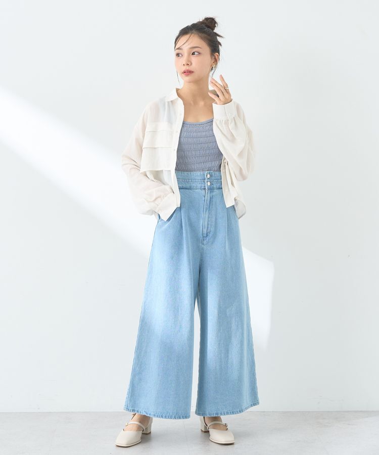 earth music&ecology「シャーリングタンクトップ」|インナー|