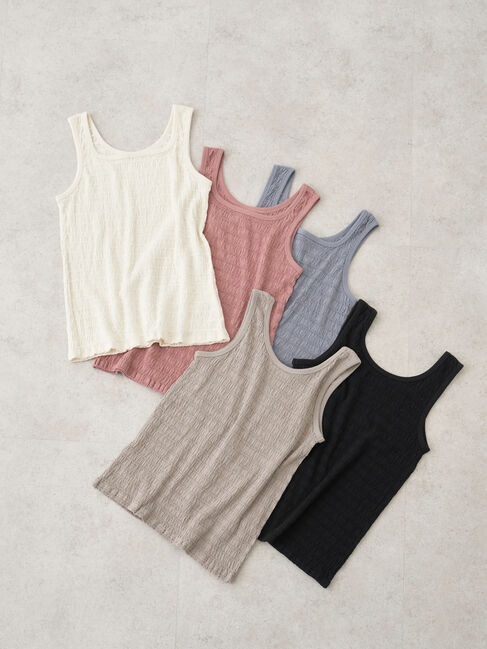 earth music&ecology「シャーリングタンクトップ」|インナー|