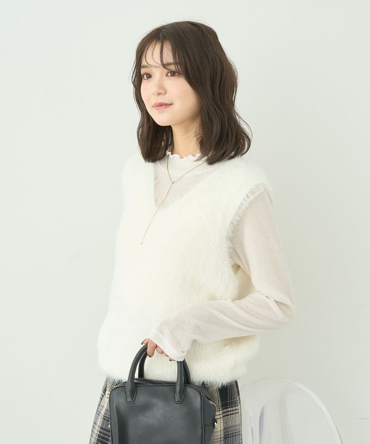 earth music&ecology「シアーリブプルオーバー」|Tシャツ・カットソー|