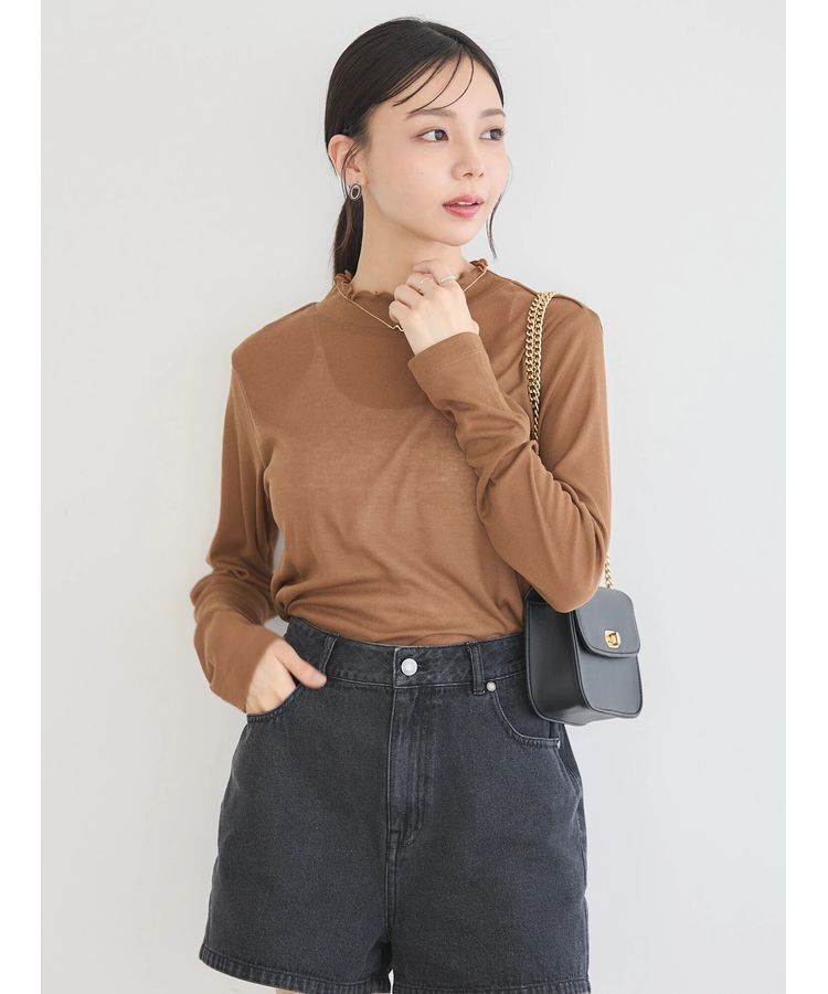 earth music&ecology「シアーリブプルオーバー」|Tシャツ・カットソー|