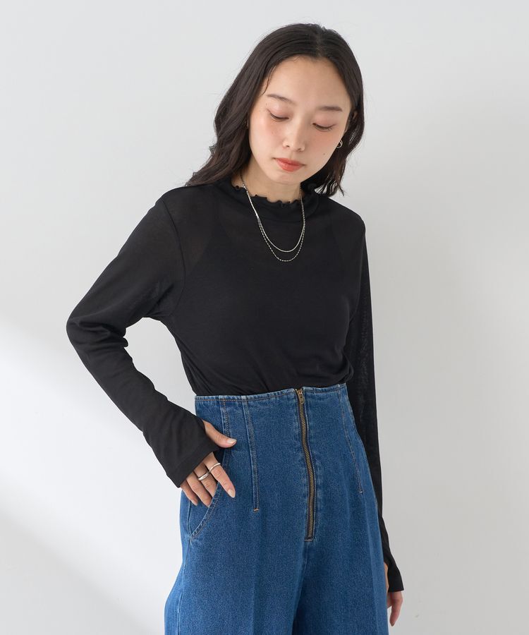 earth music&ecology「シアーリブプルオーバー」|Tシャツ・カットソー|