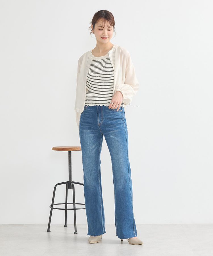 earth music&ecology「シアーショートシャツブルゾン」|シャツ・ブラウス|