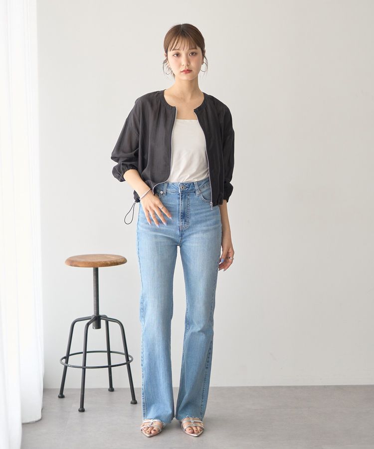 earth music&ecology「シアーショートシャツブルゾン」|シャツ・ブラウス|