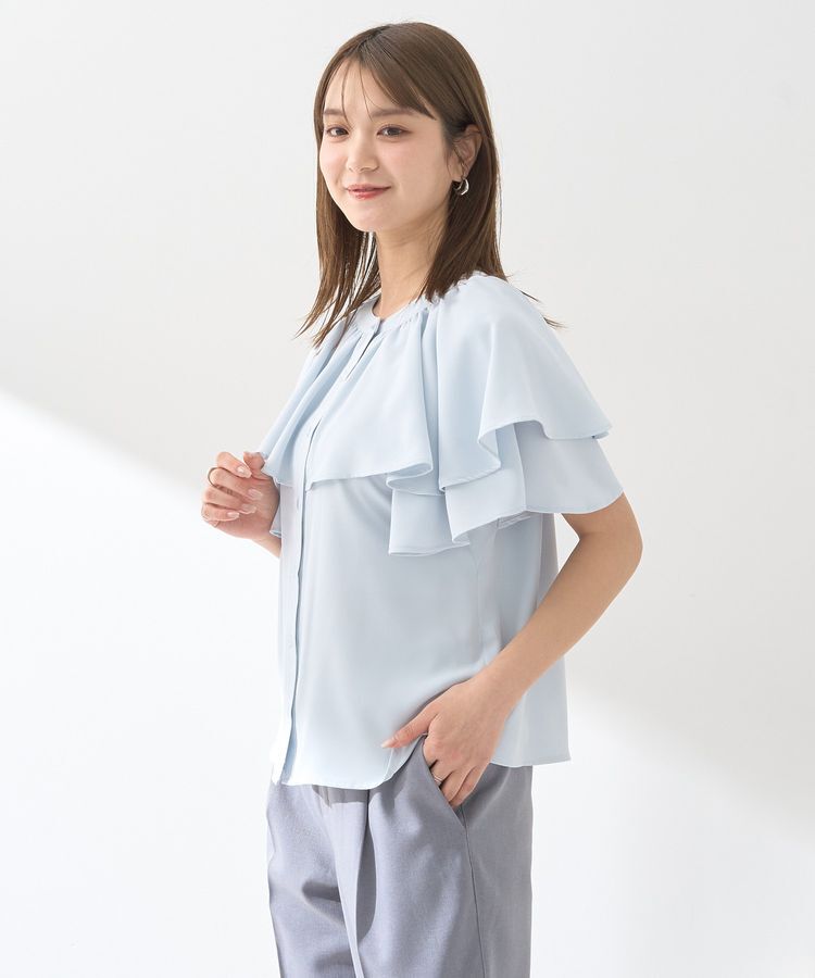 earth music&ecology「ケープブラウス」|シャツ・ブラウス|