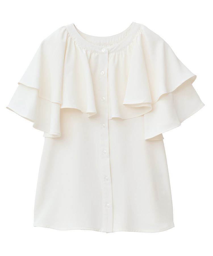 earth music&ecology「ケープブラウス」|シャツ・ブラウス|