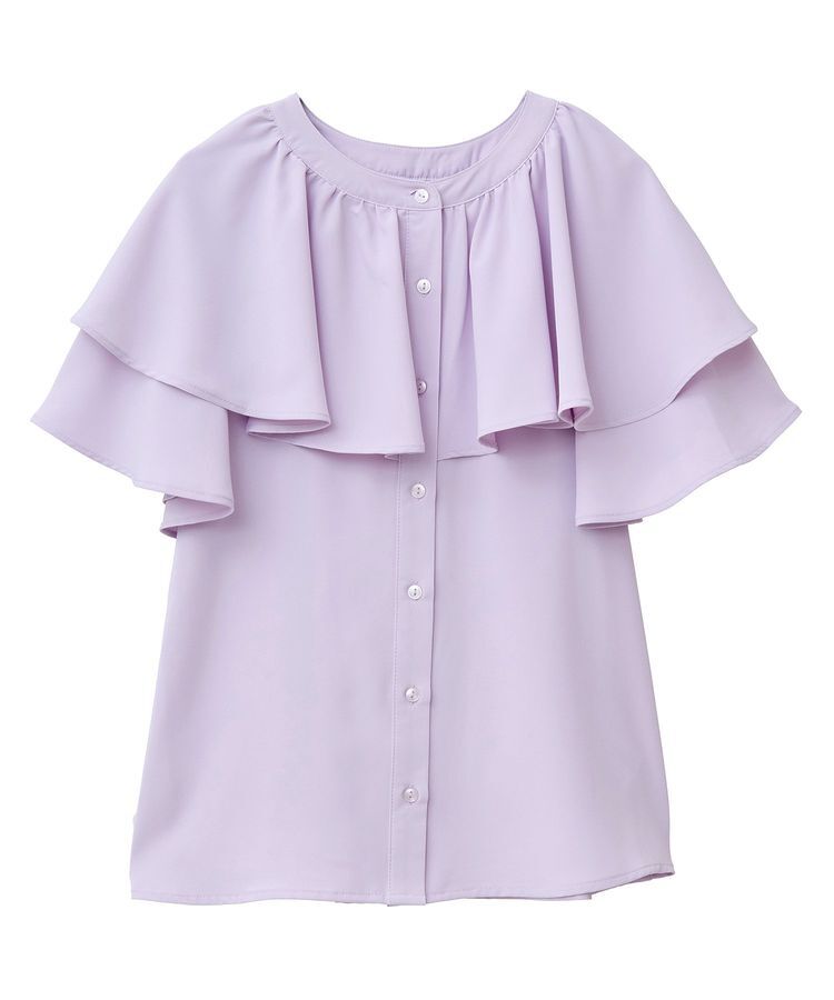 earth music&ecology「ケープブラウス」|シャツ・ブラウス|