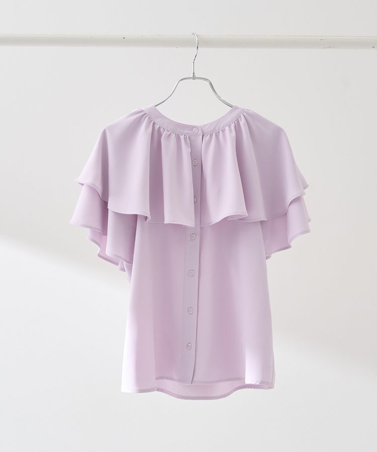 earth music&ecology「ケープブラウス」|シャツ・ブラウス|Pink