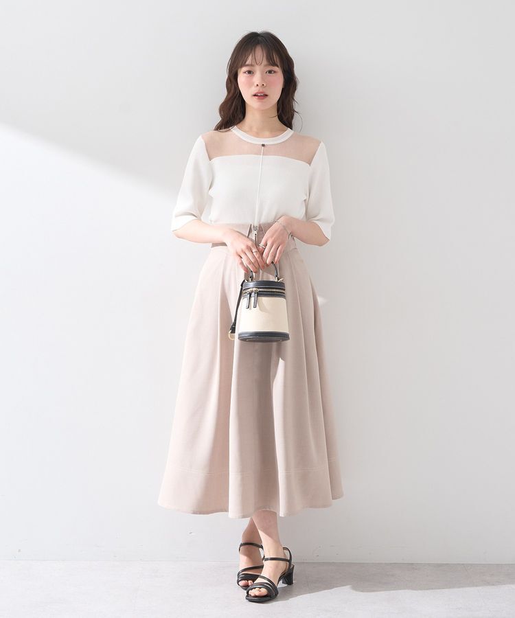 earth music&ecology「フォールドオーバーウエストスカート」|フレア|