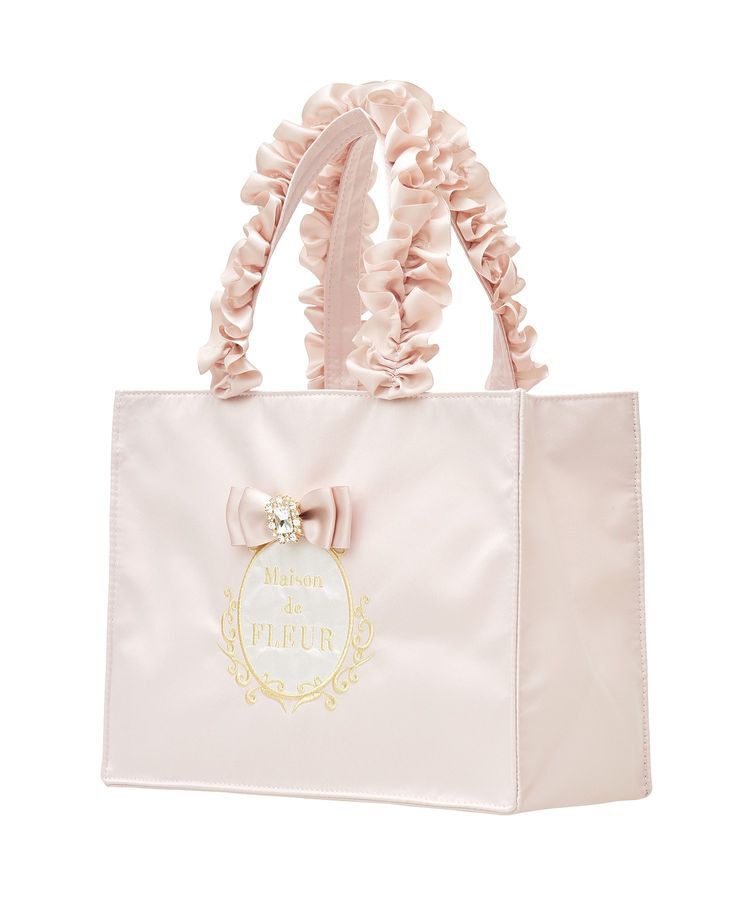 Maison de FLEUR「ピンクリボンスクエアトートバッグ」|トートバッグ|