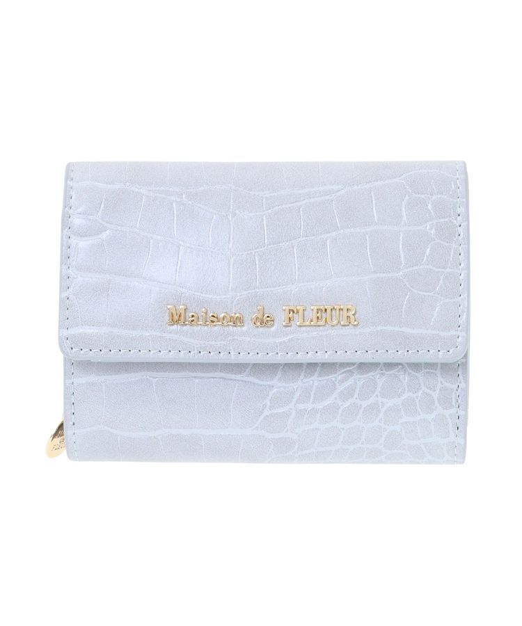 Maison de FLEUR「クロコ型押しウォレット」|財布|