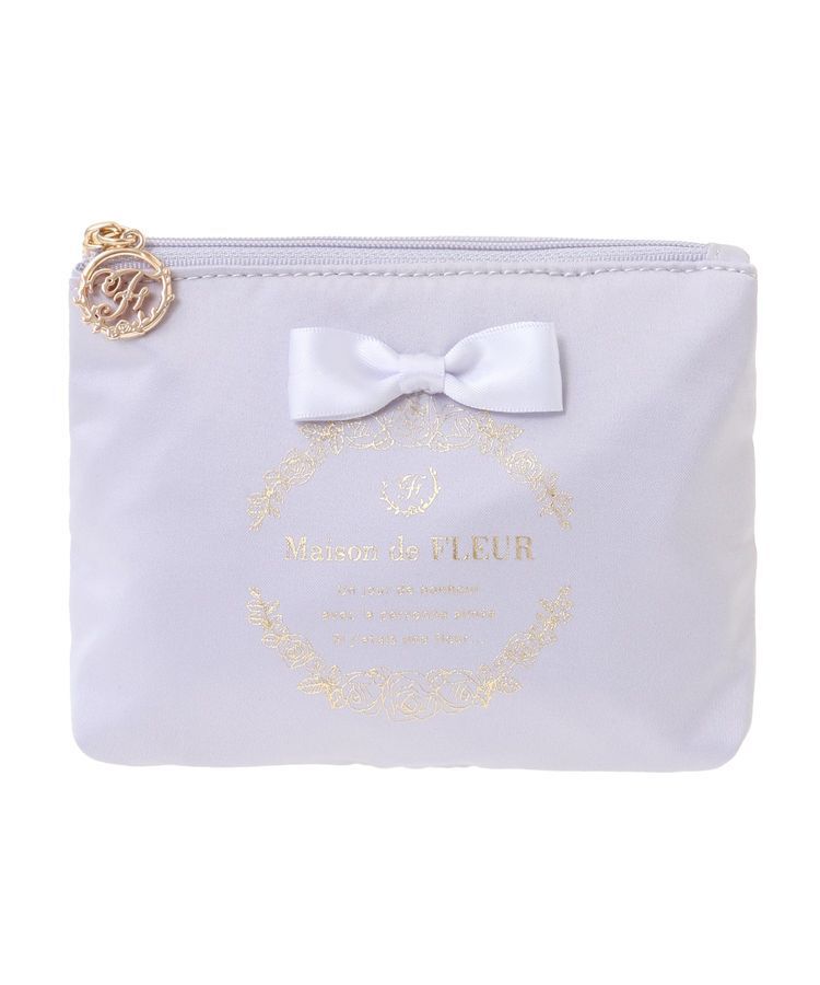 Maison de FLEUR「サテンリボンティッシュケース」|ポーチ|