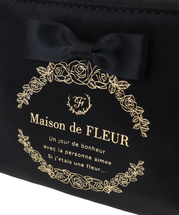 Maison de FLEUR「サテンリボンティッシュケース」|ポーチ|