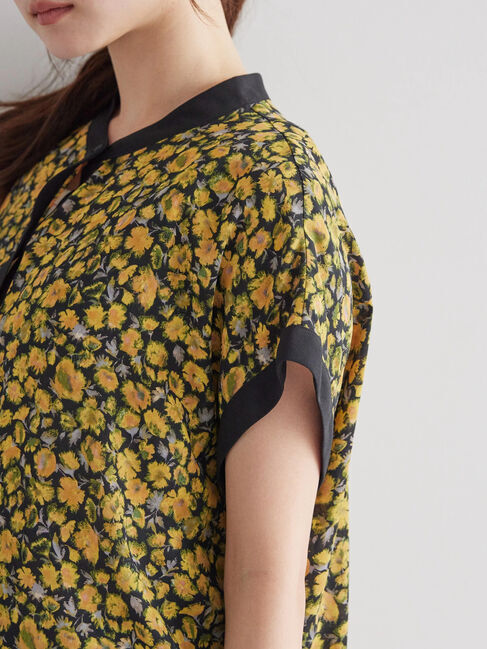 AMERICAN HOLIC「バイカラーアソートプリントブラウス」|シャツ・ブラウス|