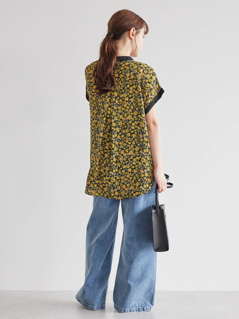 AMERICAN HOLIC「バイカラーアソートプリントブラウス」|シャツ・ブラウス|