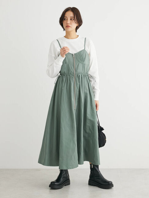 Green Parks「・SUGAR　SPOON　コルセット風キャミワンピース」|ワンピース|